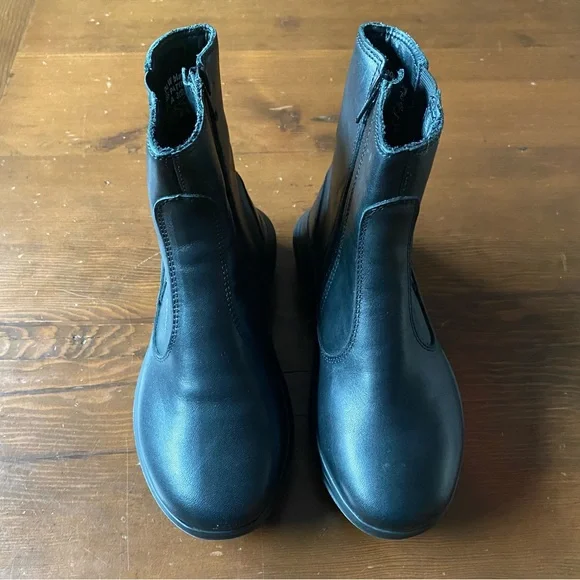 Kybun Switzerland Daegu Black Leather Zip Comfort Bootie Size 34 1/3 EU 4.5 US